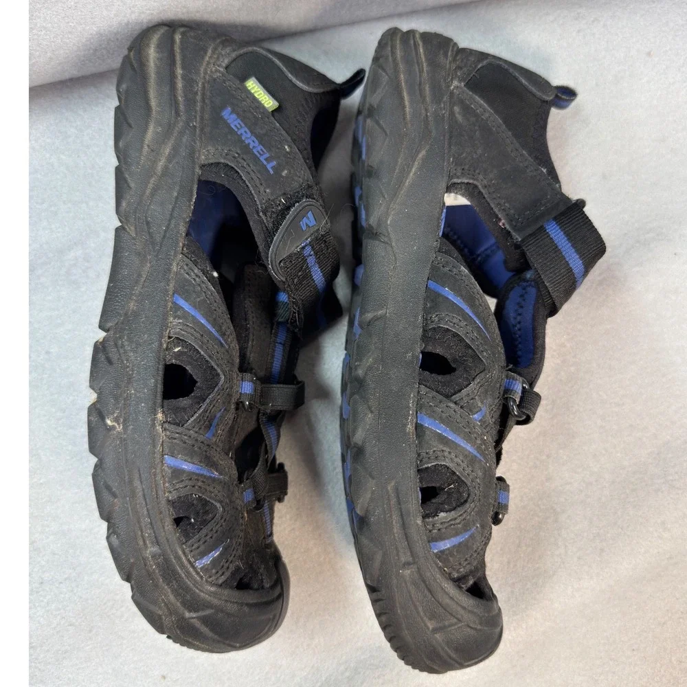 Merrell Hydro Kids Size 4 Black Good Outdoor Sport Water Hiking Sandals Unisex